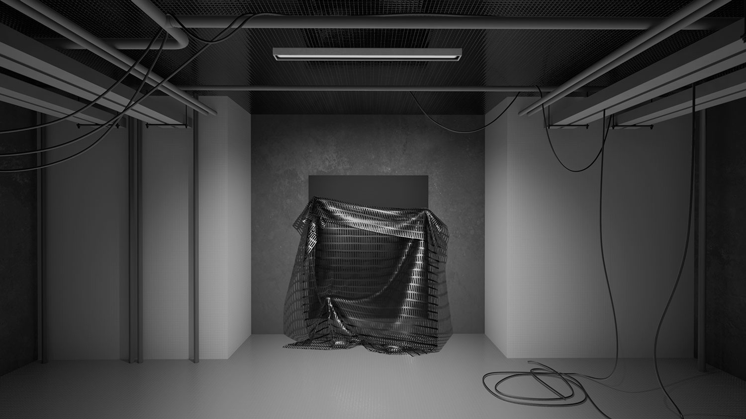 Cables and Canvas (Painting Composition), Video Still, 2021, Claudia Brăileanu